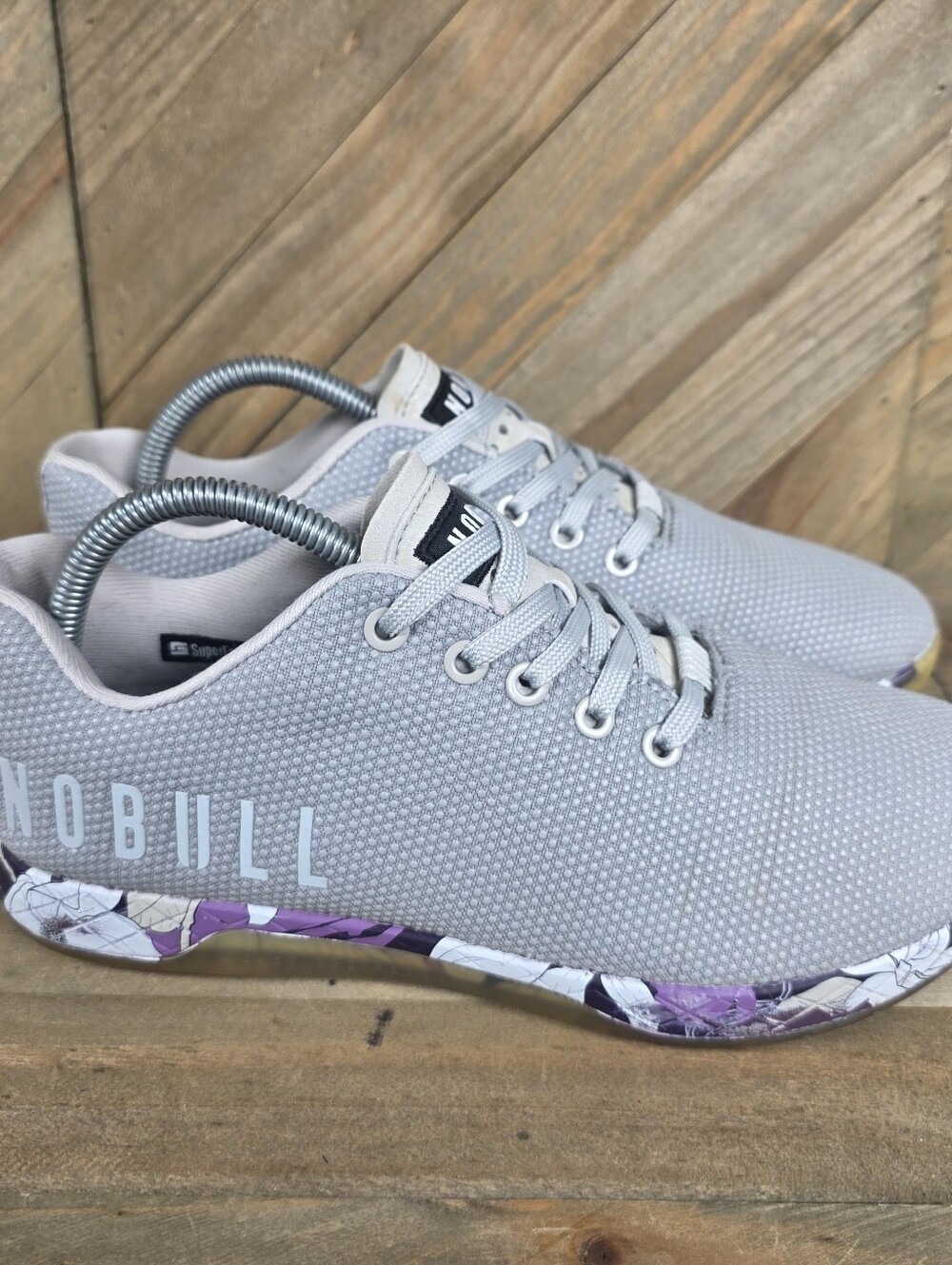 Nobull Super Fabric Trainers Arctic Magnolia Womens Athletic Shoes Size 9.5 Gray